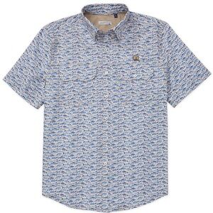 Westport Lifestyle Short Sleeve Saugatuck Fishy Swirl Print Fishing Shirt 4XT